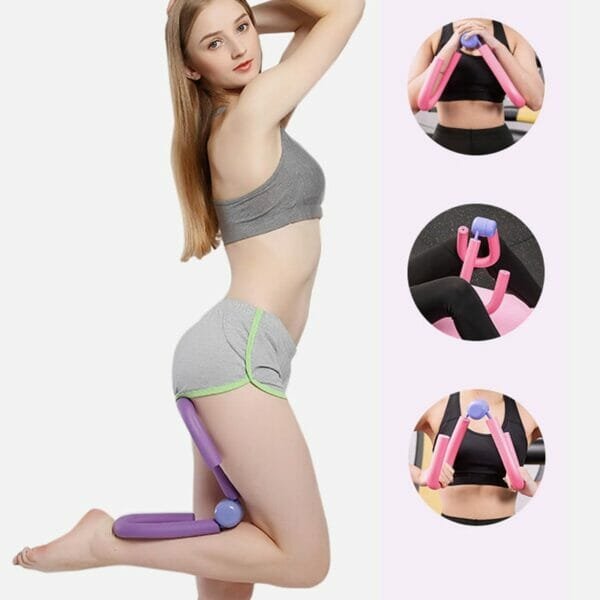 PVC Leg Thigh Exercisers Gym Sports Thigh Master Leg Muscle Arm Chest Waist Exerciser Workout Machine Gym Home Fitness Equipment
