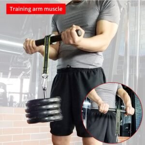 PG Gym Fitness Forearm Trainer Strengthener Hand Gripper Strength Exerciser Weight Lifting Rope Waist Roller Equipment