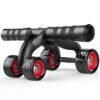4-Wheel Abdominal Roller Muscle Trainer Home Fitness Ab Rollers Workout