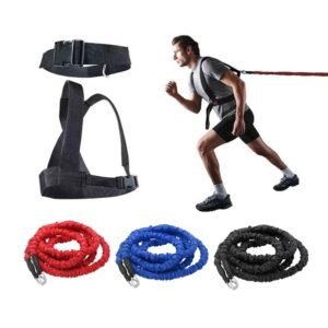 Double Running Explosive Force Jumping Fitness Equipment Double Resistance Band Training Pull Rope Field Track