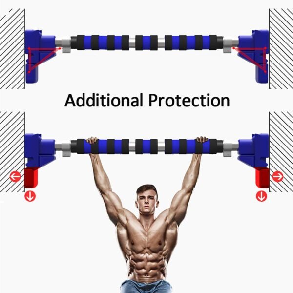 Door Horizontal Bars Steel 500kg Home Gym Workout Chin push Up Pull Up Training Bar Sport Fitness Sit-ups Equipments Heavy Duty