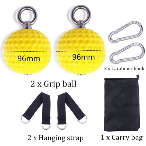 7.2cm Pull Up Balls Cannonball Grips for Finger Trainer Grip Strength Training Arm Muscles Barbells Gym Hand Grip Ball Exerciser