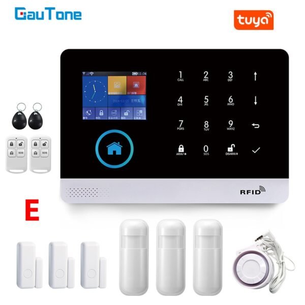 GauTone PG103 Alarm System for Home Burglar Security 433MHz WiFi GSM Alarm Wireless Tuya Smart House App Control