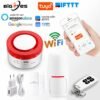 Tuya Smart WiFi Home Security Alarm System Gateway Wireless Burglar Alarm System work with Alexa Google Home IFTTT Voice Control