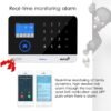 Marlboze EN RU ES PL DE Switchable Wireless Home Security WIFI GSM GPRS Alarm system APP Remote Control RFID card Arm Disarm