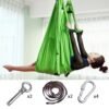 Nylon Yoga Hammock Set Pilates Body Shaping Exercises Device Aerial Yoga Hanging Belt Inversion Trapeze for Cement Ceiling