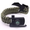 Outdoor Survival Bracelet Men Women Braided Paracord Multi-function Camping Rescue Emergency Rope Bangles Compass Whistle Knife