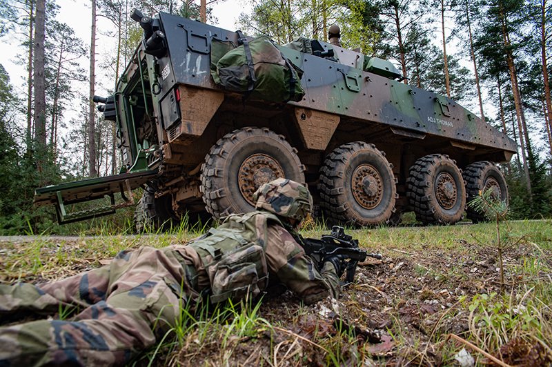 French military in operation